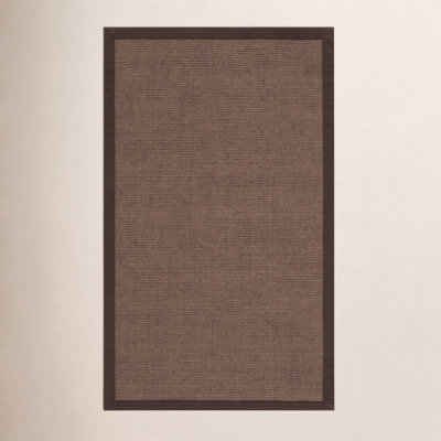 Brown Hand-Woven Jute Rug