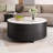 Round Movable Coffee Table With Casters