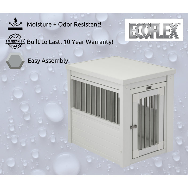Southwick ECOFLEX Furniture-Style Dog Crate, Small (22" H x 18.1" W x 23.6" D), Antique White