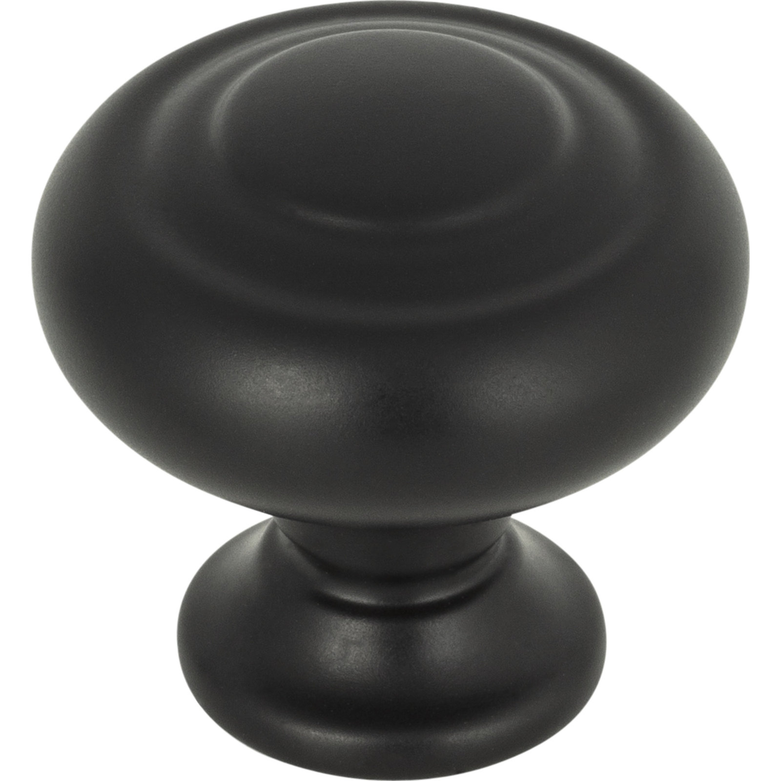 Kent 1-1/4" Diameter Mushroom Knob, Flat Black