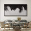 Grande impression sur toile encadrée - reproduction abstraite neutre pour décoration murale minimaliste moderne-116848263-116848264