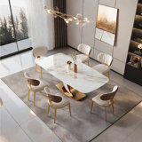 Kaliyanna 6 - Person Pedestal Dining Set