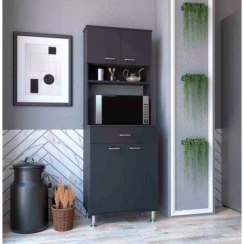 Armoire à deux portes doubles, Noir