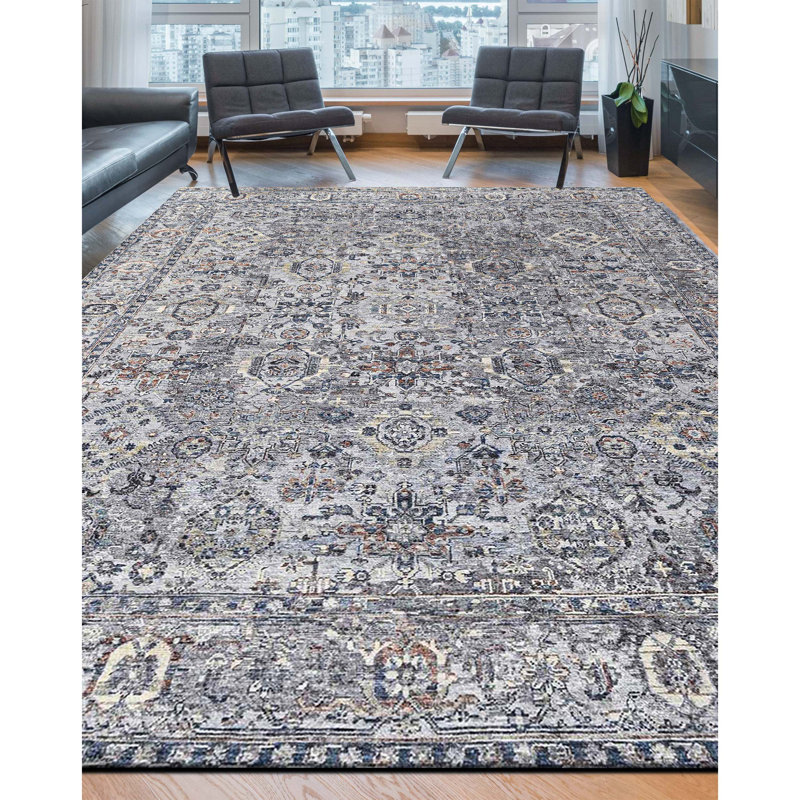 Hand Knotted Wool Indoor Rug, Rectangle 5' x 8'