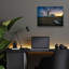 Art mural en verre Breakwater Bay «Twilight At Pemaquid Point» par Rick Berk-1358729205