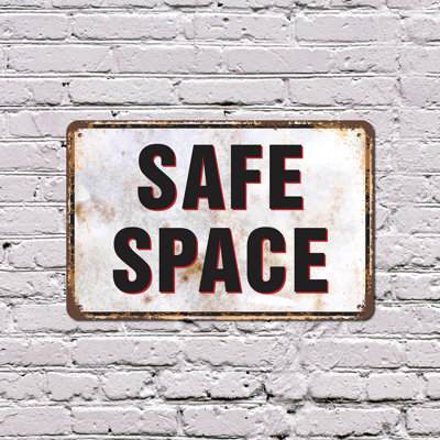 Panneau en plastique Safe Space Street 10 po x 14 po