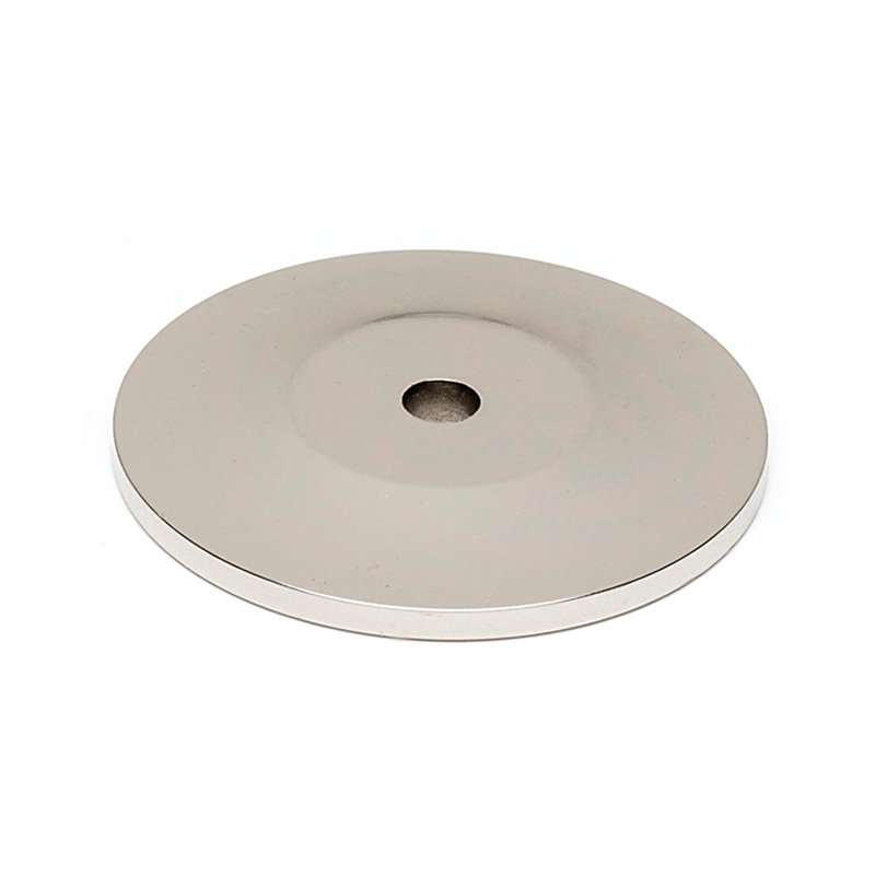 Plaque traditionnelle, Chrome poli, H 1,25 po x l 1,25 po x P 0,125 po