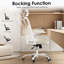 Chaise de bureau ergonomique, chaise de bureau avec appui-tête, chaise d'ordinateur à haut dossier avec accoudoirs et support lombaire réglable pour la salle d'étude de bureau à domicile