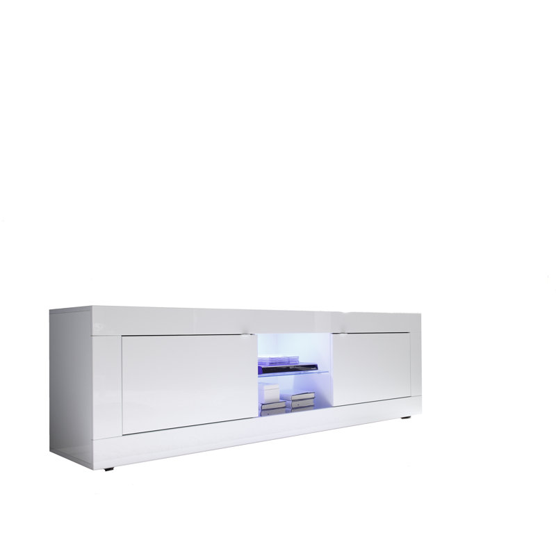 Morrell TV Stand for TVs up to 78", Gloss White