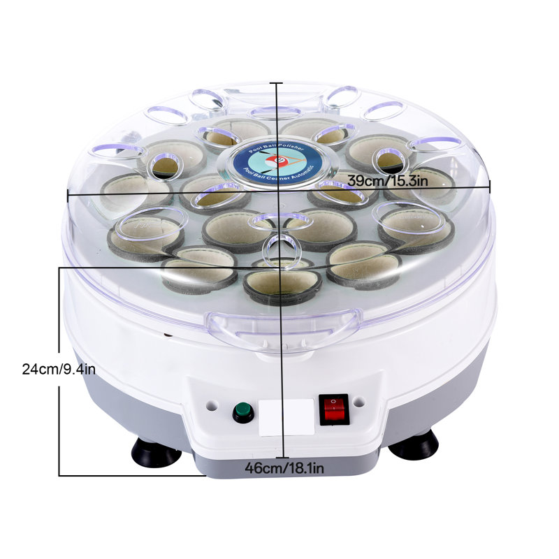 Nettoyeur de billard automatique à 16 boules, machine à polir les boules de billard 110V pour utilisation commerciale et résidentielle