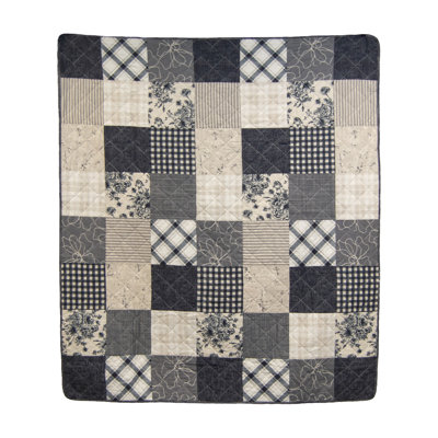 Donna Sharp Augusta Pieced Cotton Quilted Throw