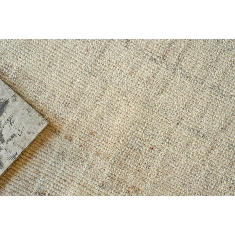 Talido hand-knotted New Zealand Wool Ivory Area Rug, 10'X14'