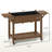 Elevated Garden Bed,Wood Raised Planter Box,With Lockable Wheels,Side Tables,Bottom Shelf,Drain Holes-1487631160
