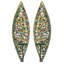 Grande applique murale en verre et mosaïque murale en verre 18 po-707906356