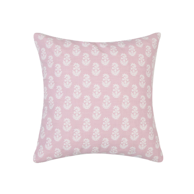 Coussin en coton Michael Penny, Rose, Polyester / bourre en polyester