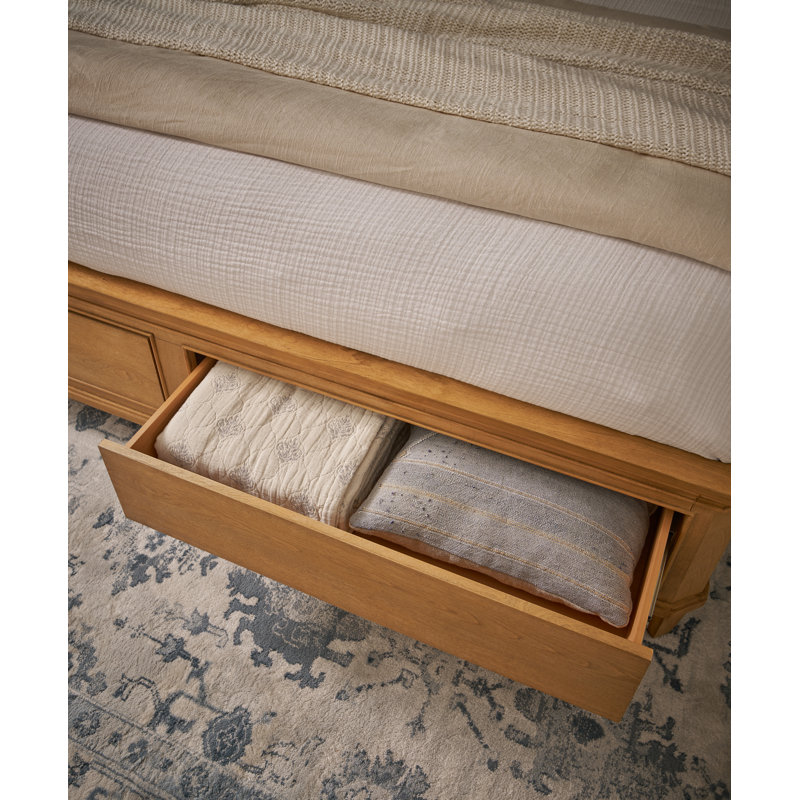 Birchaven Panel Storage Bed King, Tan, King