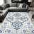 Bohemian Medallion Blue   area rugs for Living Room, Soft and Comfortable, Suitable for all seasons, easy to maintain, machine washable Indoor floor mat, Under Table Farmhouse suitable for Bedroom, Dining Room, Study,  Balcony, Home Decor Patio-1188682675
