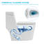 Toilette allongée blanche à jet simple 1,28 GPF