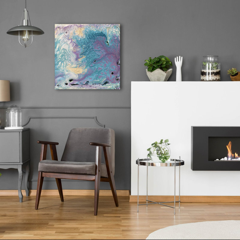  «Chinook 2» par Alicia Ludwig, art mural en verre acrylique, H 24 po x l 24 po