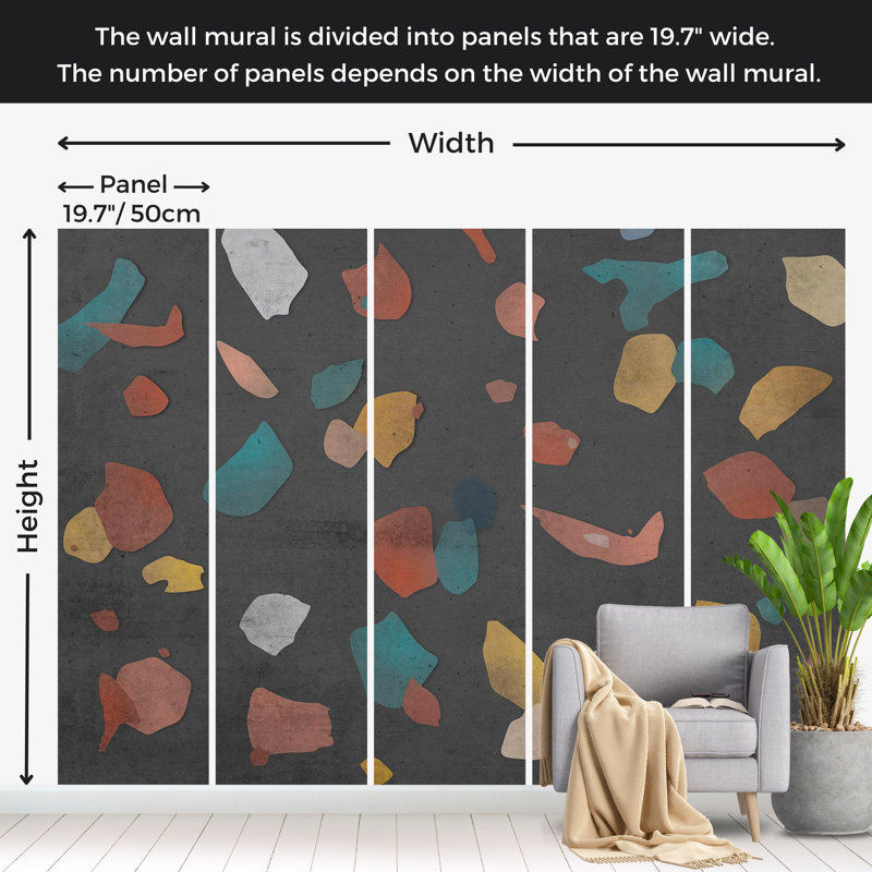 Abstract Wallpaper Wall Mural - Italian Elegance, 41" L x 59" W
