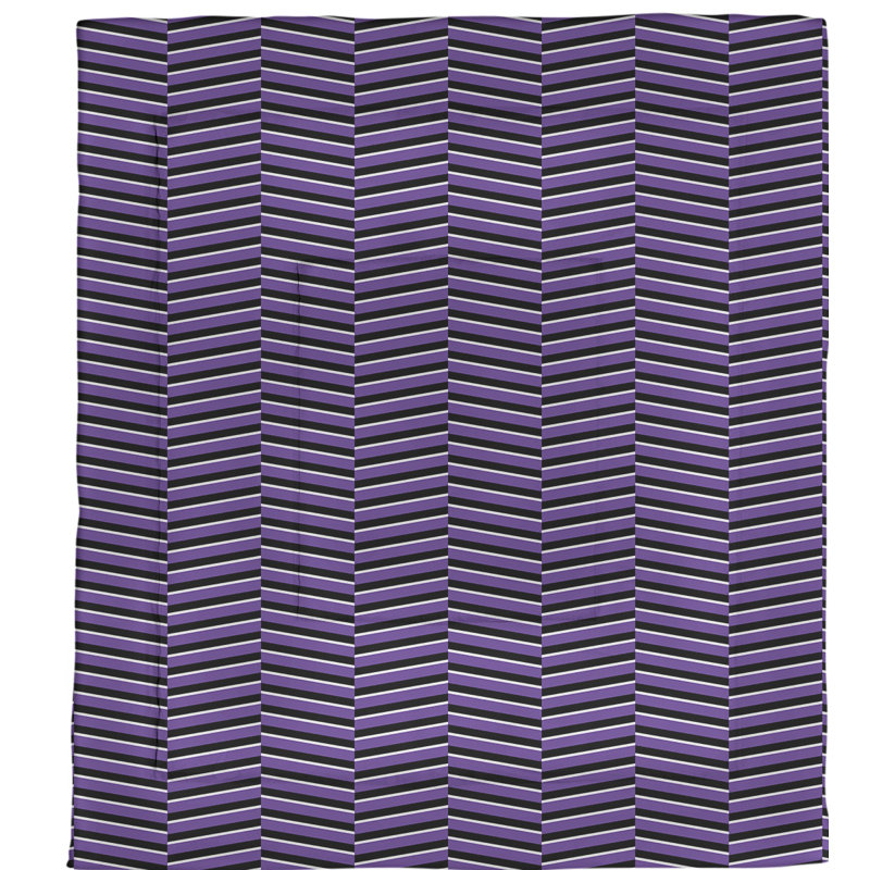 Dana Strider Polyester Striped Comforter, Twin XL Comforter, Purple