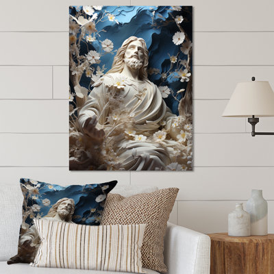 Christianisme divin, sauveur, art mural en métal