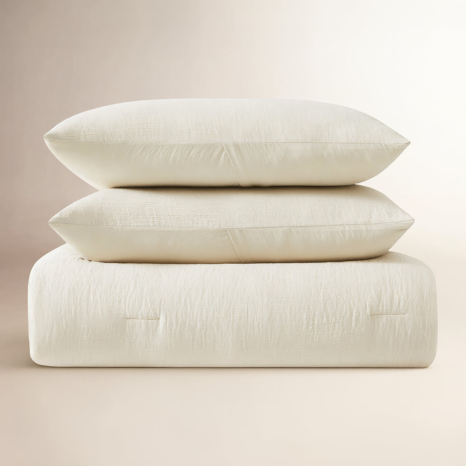Reta Comforter Set, Twin XL Comforter + 1 Standard Sham, Beige
