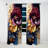 Burgundy And Blue Floral Bunch II - Floral Blackout Curtain - 1 Panel-112761338