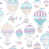 Purple/Aqua/White