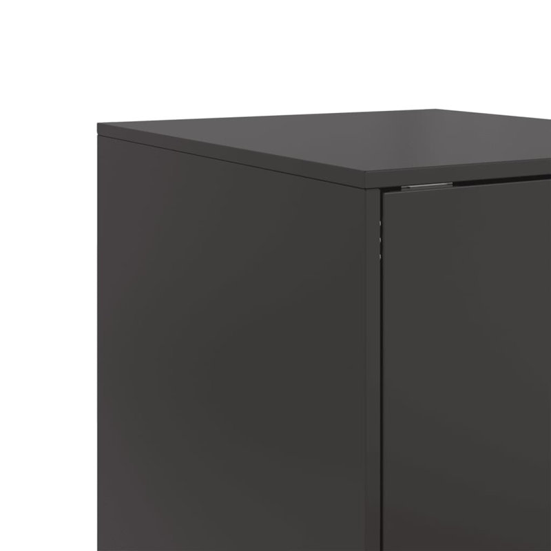 Alyda Steel Accent Cabinet, Black
