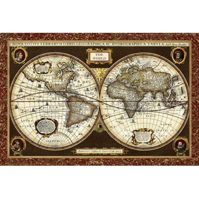 Carte du monde décorative
