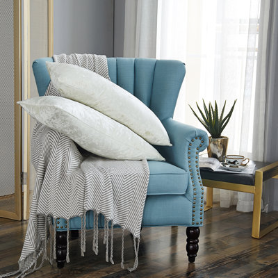 Crushed Velvet Lumbar Pillow Cover