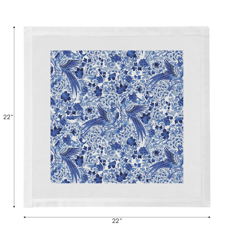 Royal Delft Inspiration Cotton Sateen Dinner Napkins