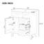 Meuble-lavabo blanc 30 po - Armoire avec tiroirs et tablette-501732772