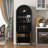 Farmhouse Arched Wine Bar Cabinet-1372228527