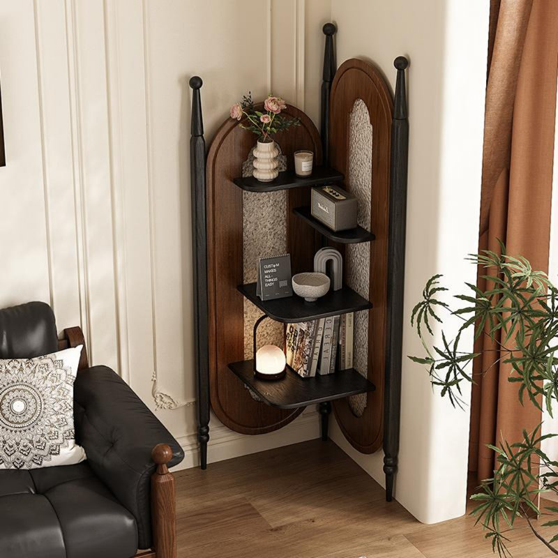 Simple Solid Wood Multi-layer Display Cabinet