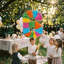 Fax Potato - Pinatas Number 6 Cardboard Pinata, Stick and Blindfold Set - W35cm x D7.5cm x H50cm - Multi