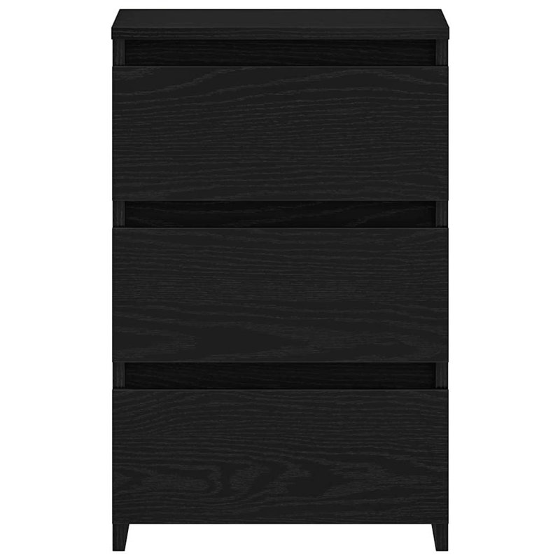 Cowlic Bed Cabinet 40x35x62.5 cm Engineered Wood, Black Oak, 1