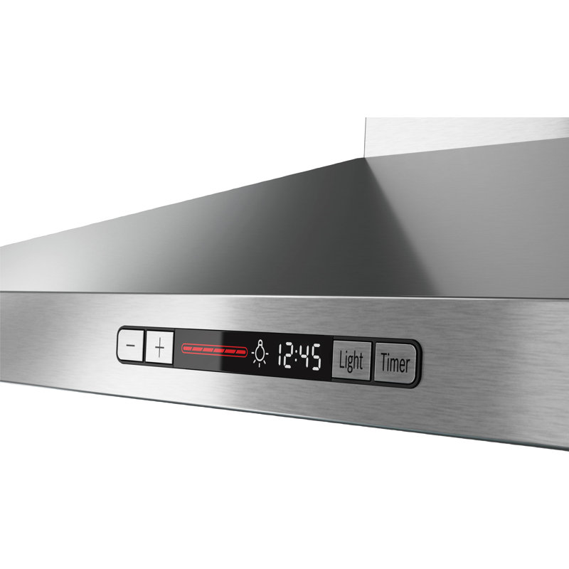 36" Stainless Steel Convertible Wall Mount Range Hood with Charcoal Filter