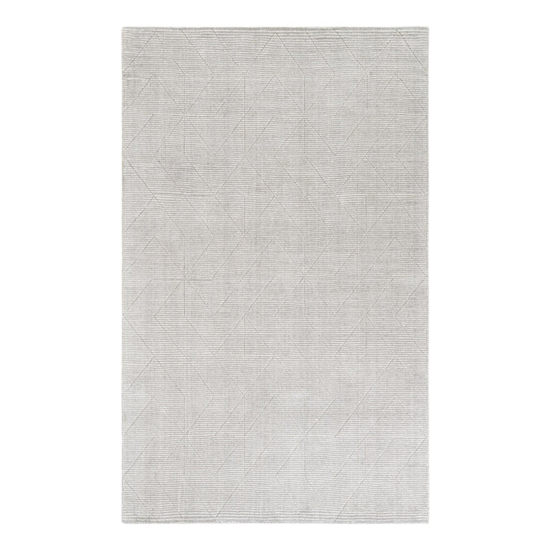 Cyndle Hand-Tufted Wool Geometric Area Rug, Rectangle 5'1" x 8'