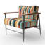 Fauteuil d'appoint rembourré moderne et contemporain Pastel