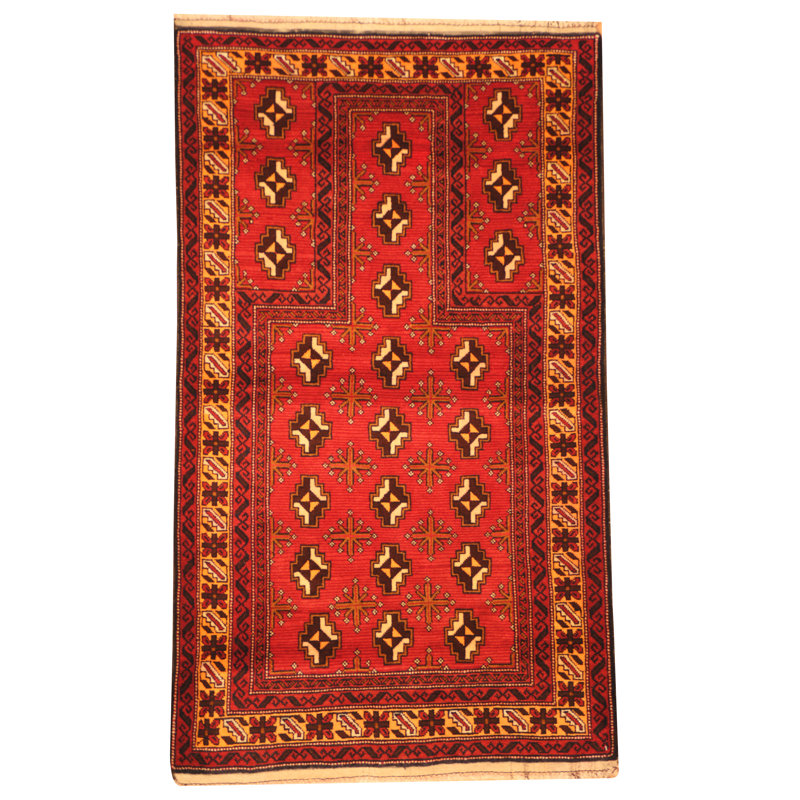 Tapis rouge en laine Hartstein