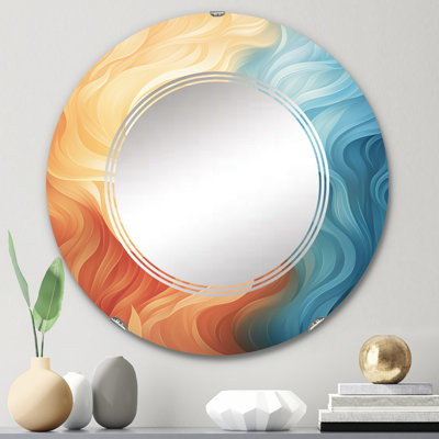 Kophinou - Miroir mural moderne rond