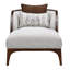 Houston Chaise - Pebble/Walnut