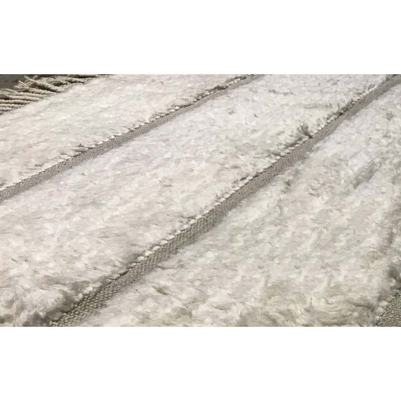 Wool Striped Area Rug, Rectangle 6' x 9'