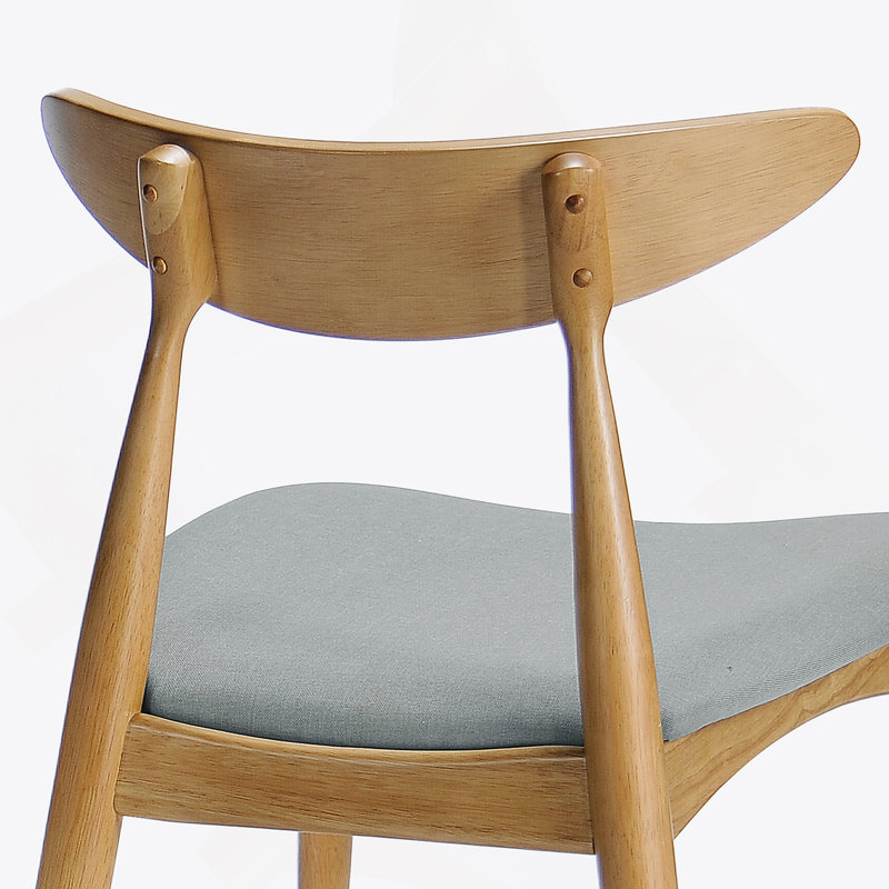 Chaise en tissu, Marron clair, Beige