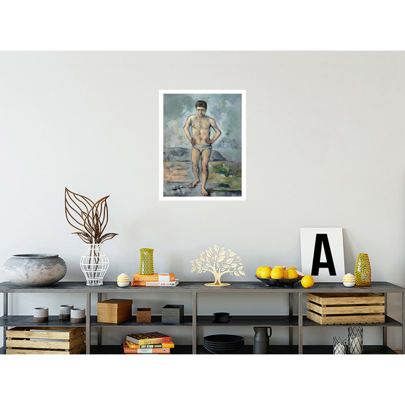 La grande baigneuse, Paul Cézanne, estampe numérique, H 28 po x l 22 po