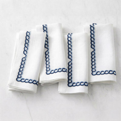 Bodrum Ropework Embroidered Napkins