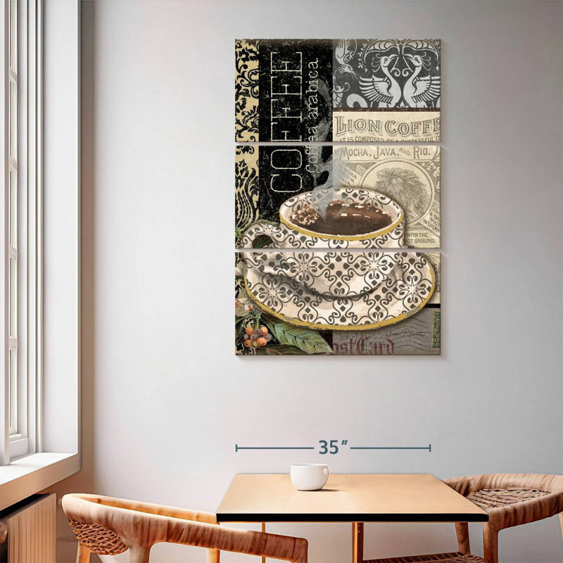 Yarlin Lion Coffee II, 65" H x 42" W
