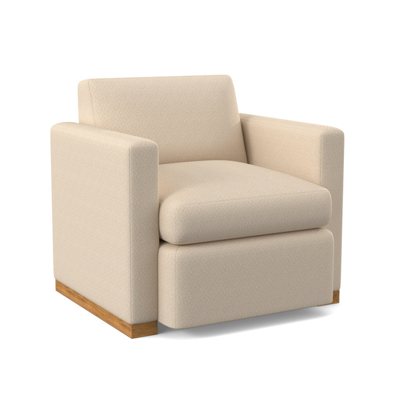 Chaise pivotante Ledger, Ambre, 100 % polyester ivoire filigrane
